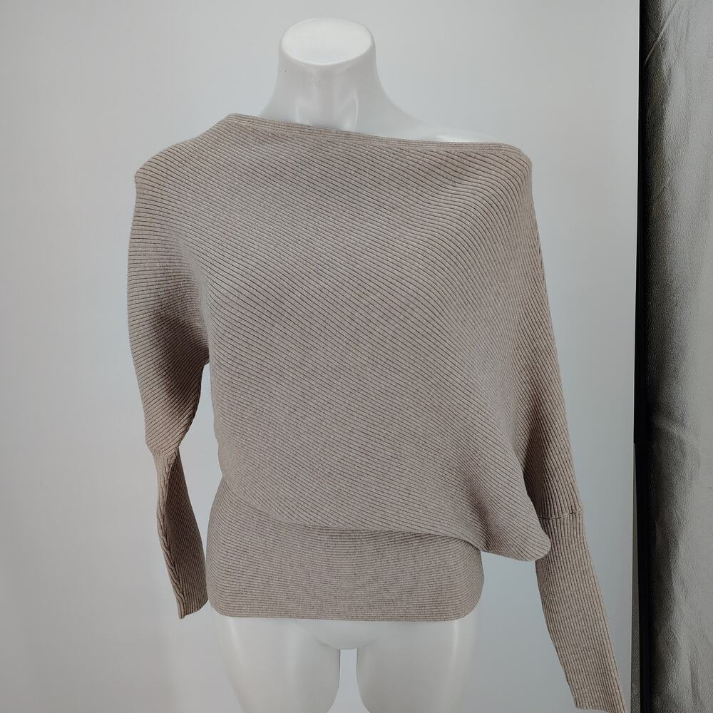 Reiss Lorna Draped Knit Top + Leonora Midi Skirt Set Rib Asymmetric Size Medium - Picture 11 of 16